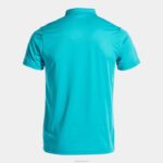 Joma 82P4R847 الفيروز الفلوري قميص بولو قصير الأكمام هواية رجال - Image 3