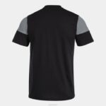Joma 82P4R867 أسود اللون الرمادي قميص طاقم قصير الأكمام v رجال - Image 2
