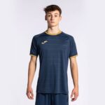 Joma 82P4R871 الأزرق الداكن قميص ذهبي كم قصير v رجال - Image 3