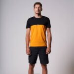 Joma 82P4R87 برتقالة سوداء قميص قصير الاكمام كاليفورنيا رجال - Image 2