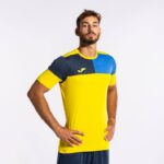 Joma 82P4R883 الأصفر الأزرق الملكي الأزرق الداكن قميص طاقم قصير الأكمام v رجال - Image 4