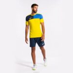 Joma 82P4R883 الأصفر الأزرق الملكي الأزرق الداكن قميص طاقم قصير الأكمام v رجال - Image 8