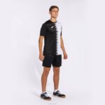 Joma 82P4R897 أسود أبيض قميص بأكمام قصيرة سيتي الثاني رجال - Image 6