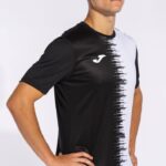 Joma 82P4R897 أسود أبيض قميص بأكمام قصيرة سيتي الثاني رجال - Image 7