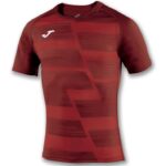 Joma 82P4R923 أحمر قميص بأكمام قصيرة هاكا رجال