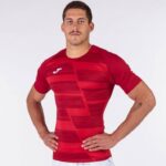Joma 82P4R923 أحمر قميص بأكمام قصيرة هاكا رجال - Image 4