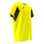 Joma 82P4R938 نيون أصفر أسود قميص قصير الأكمام colle رجال - Image 2