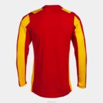 Joma 82P4R940 احمر اصفر قميص طويل الاكمام انتر كلاسيك رجال - Image 3