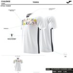 Joma 82P4R956 أبيض متعدد الألوان قميص قصير الأكمام التحدي رجال - Image 3