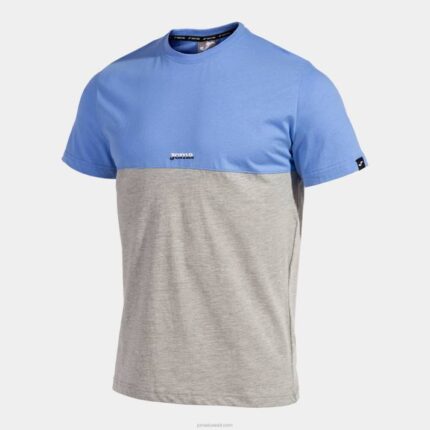 Joma 82P4R957 مزيج أزرق رمادي قميص قصير الاكمام كاليفورنيا رجال