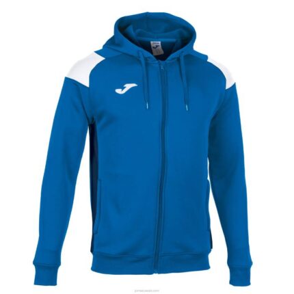 Joma 82P4R971 الأزرق الملكي الأبيض والأزرق الداكن طاقم سترة مقنعين ثالثا رجال