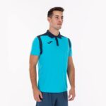Joma 82P4R975 الفلورسنت الفيروز الأزرق الداكن بطولة قميص بولو بأكمام قصيرة v رجال - Image 5