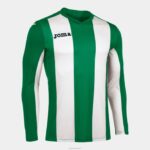 Joma 82P4R988 أبيض أخضر قميص بيزا كم طويل رجال